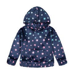 LITTLE GIRLS' COZY STAR PULLOVER HOODIE (4-6x),Navy,large