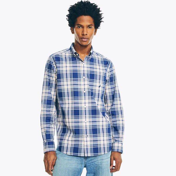 PLAID POPLIN SHIRT