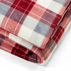 Bluff Plaid King Blanket,Heather,large