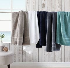 OCEANE TURQUOISE 6-PIECE ANTIBACTERIAL TOWEL SET,Multi,large