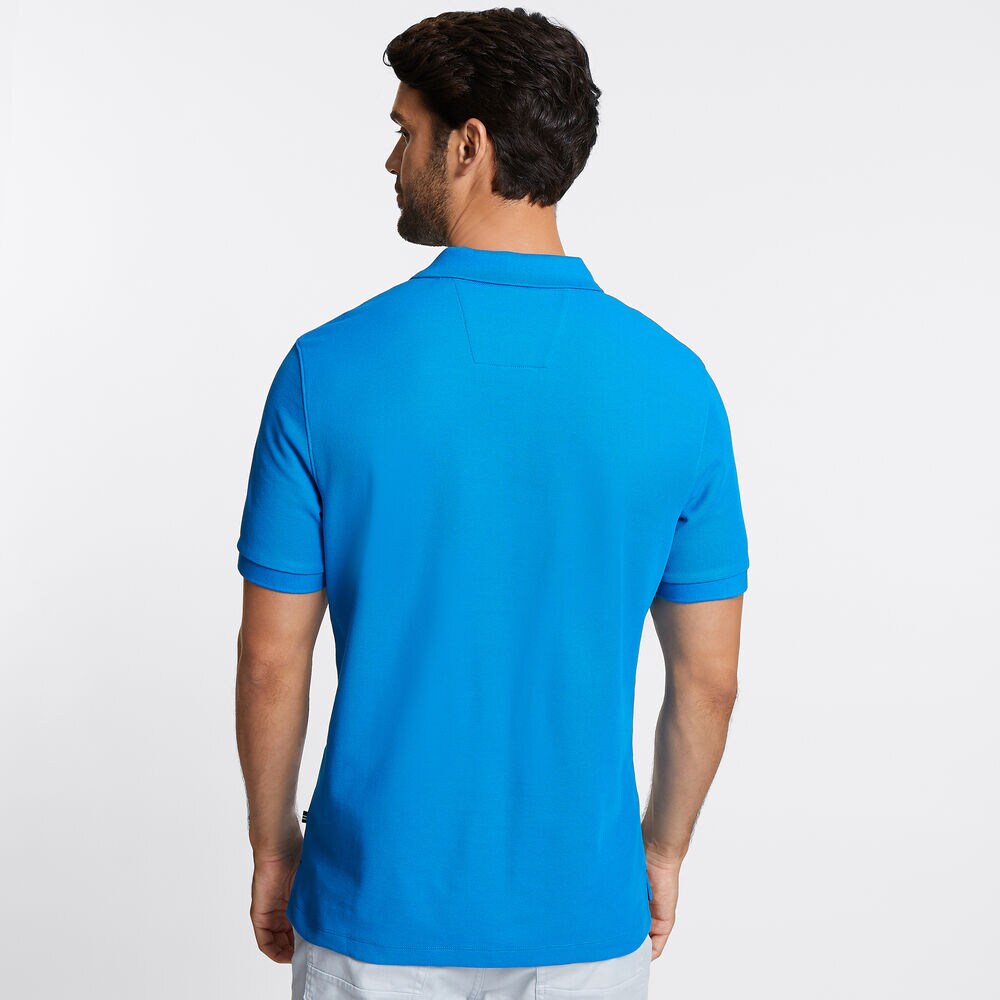BIG & TALL STRETCH MESH POLO,Capri Blue,large