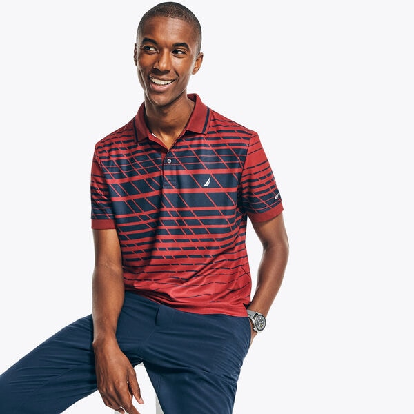 Navtech Classic Fit Striped Polo