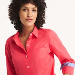 Button-Up Shirt,Pomegranate,large