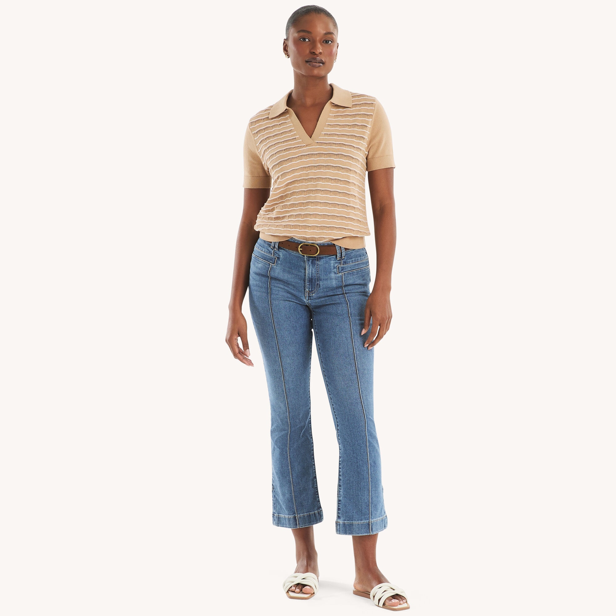 Mid-Rise Demi Bootcut Denim,Blue Stern,large