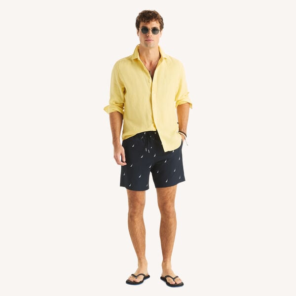 7" Printed Quick-Dry Swim