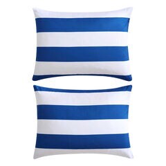 Huck Blue Stripe Twin Comforter & Sham Bonus Set,Classic Blue,large