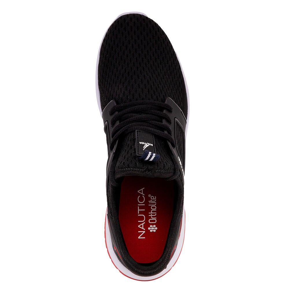 Logo Mesh Sneaker,Black,large