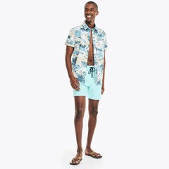 6" SOLID NEON LOGO SWIM,Surf Water Wash,large