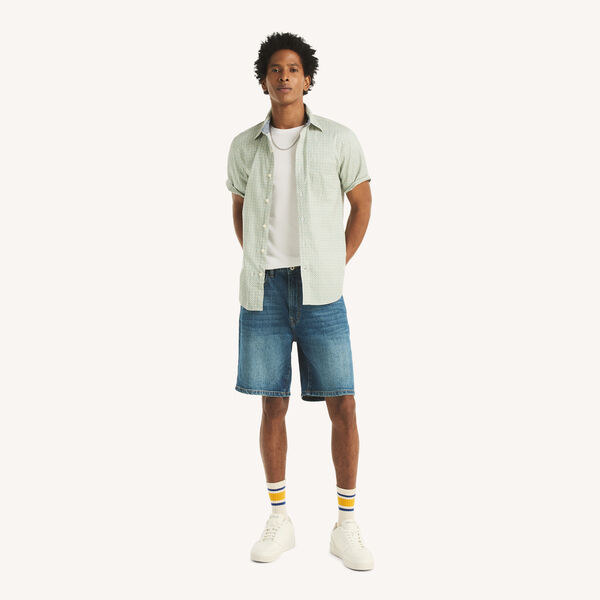 Printed Short-Sleeve Classic Fit Shirt