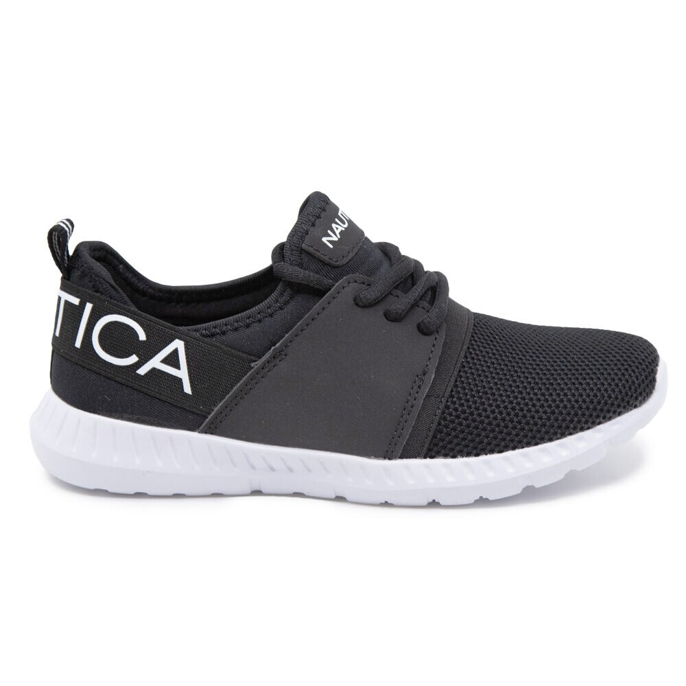 BOYS' LOGO SNEAKER,Black,large