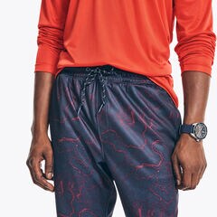 COMPETITION PRINTED JOGGER,Navy,large