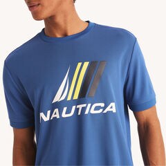 Navtech Logo T-Shirt,Windsurf Blue,large