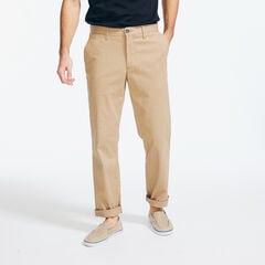 Wrinkle-Resistant Classic Fit Deck Pant,Khaki Beach,large