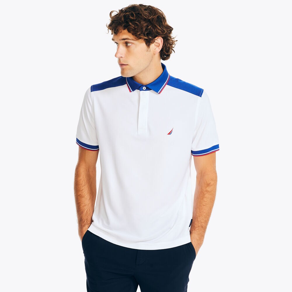 Navtech Classic Fit Polo,Bright White,large