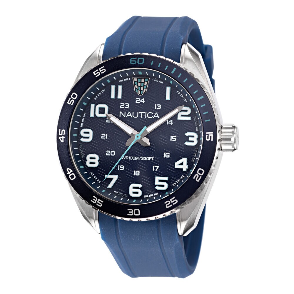 KEY BISCANE SILICONE 3-HAND WATCH,Multi,large