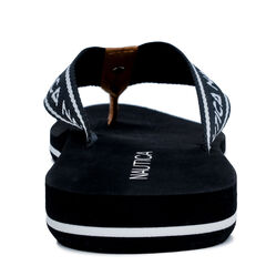 WOVEN STRAP LOGO SANDAL,Black,large