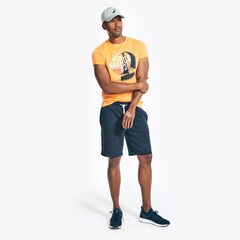 SUSTAINABLY CRAFTED N83 GRAPHIC T-SHIRT,Orange,large