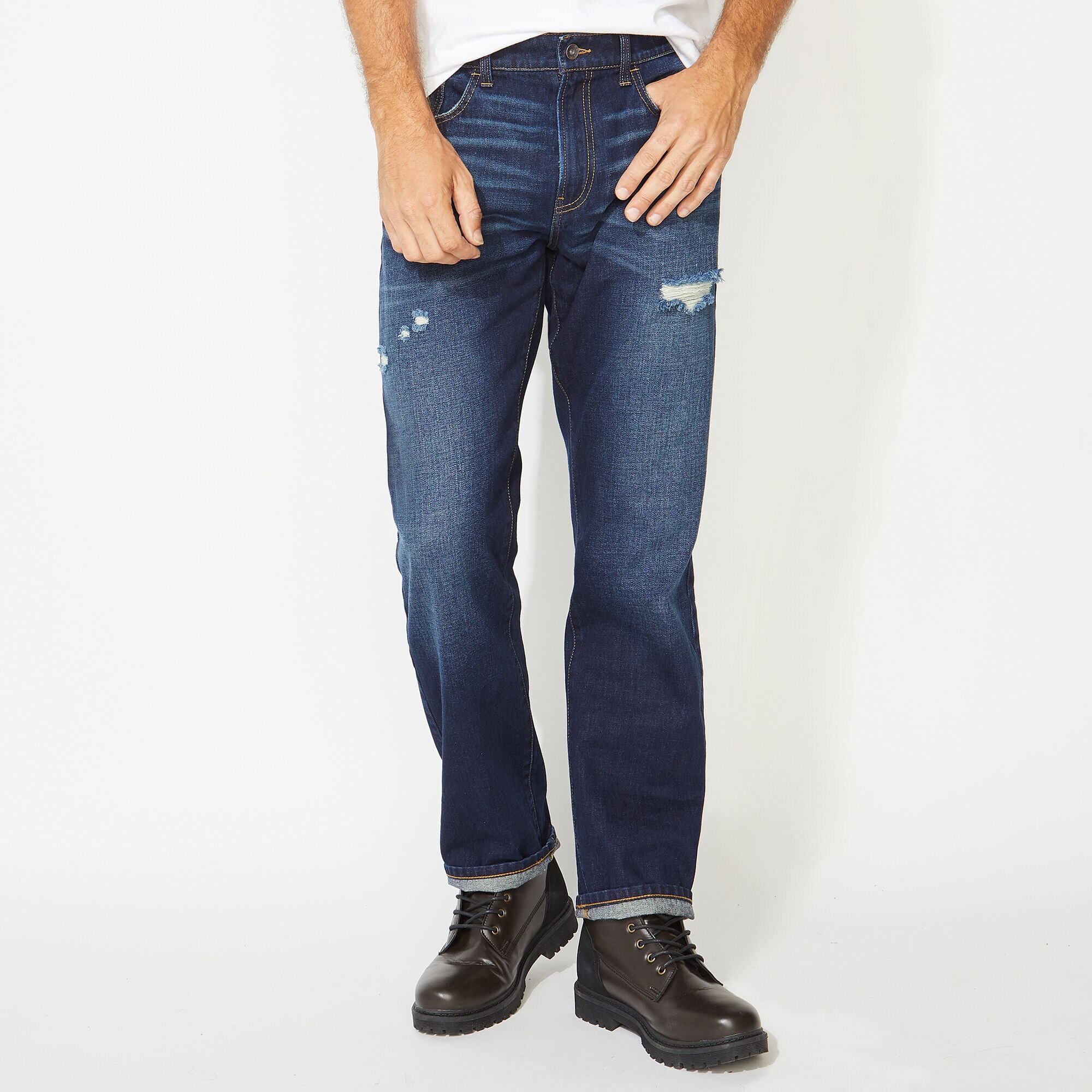 NAUTICA JEANS CO. ORIGINAL RELAXED FIT DENIM IN HATCH BLUE,Crest Blue,large