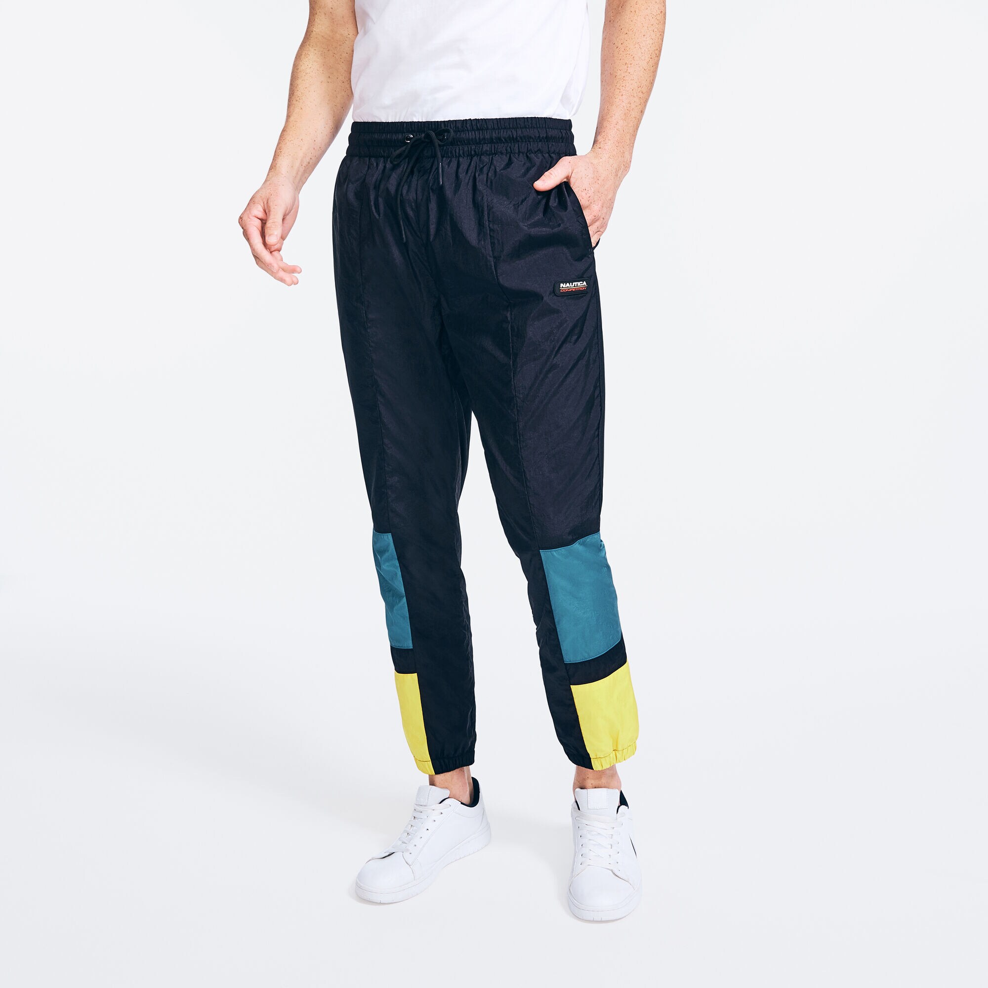 COMPETITION COLORBLOCK TRACK PANT,True Black,large