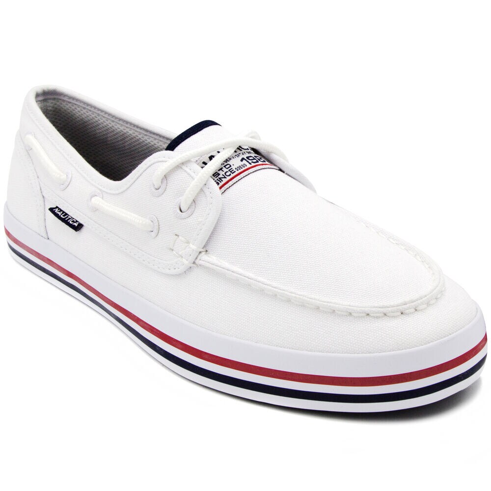 Spinnaker Boat Shoes - White,Antique White Wash,large