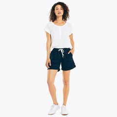 5" SUSTAINABLY CRAFTED PULL-ON BERMUDA SHORT,Stellar Blue Heather,large