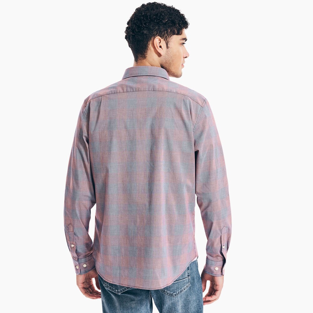 PLAID OXFORD SHIRT,Lotus,large