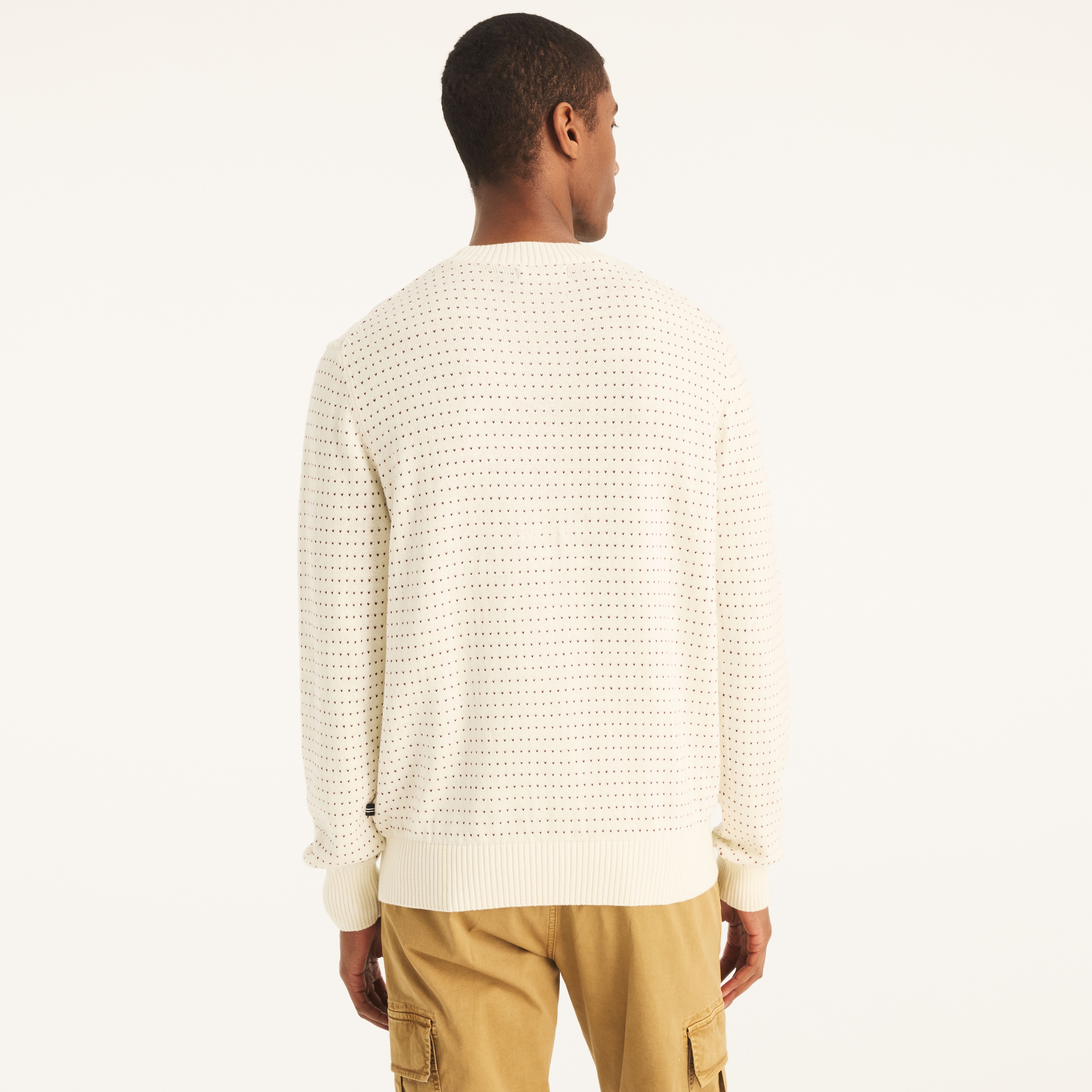 トップス JACQUARD COTTON CREWNECK SWEATER 25AW JACQUARD COTTON CREWNECK SWEATER 25AW indigo jacquard-knit