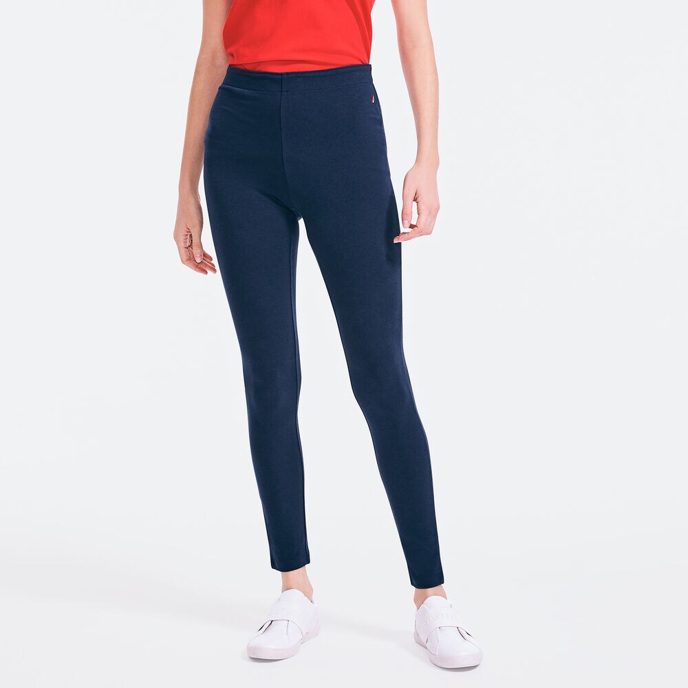 SOLID BRAND ICON LEGGING,Stellar Blue Heather,large
