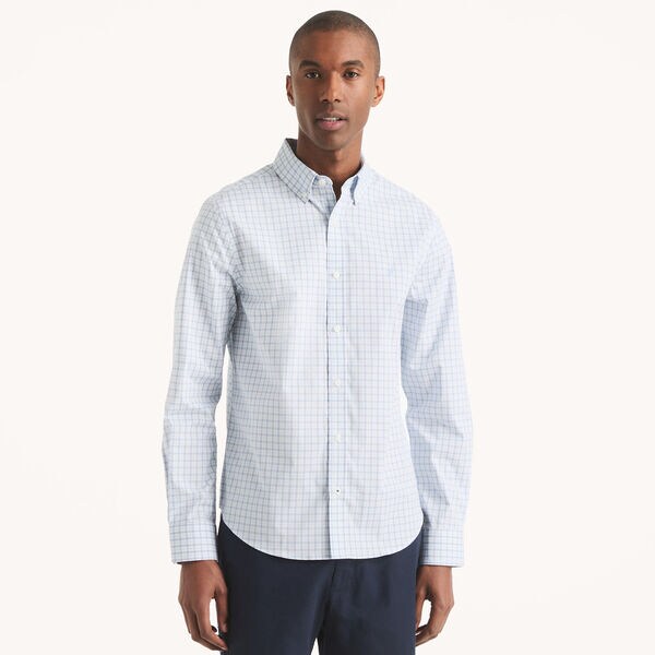 Slim Fit Wrinkle-Resistant Plaid Shirt