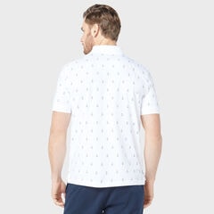 CLASSIC FIT ANCHOR PRINT POLO,Bright White,large