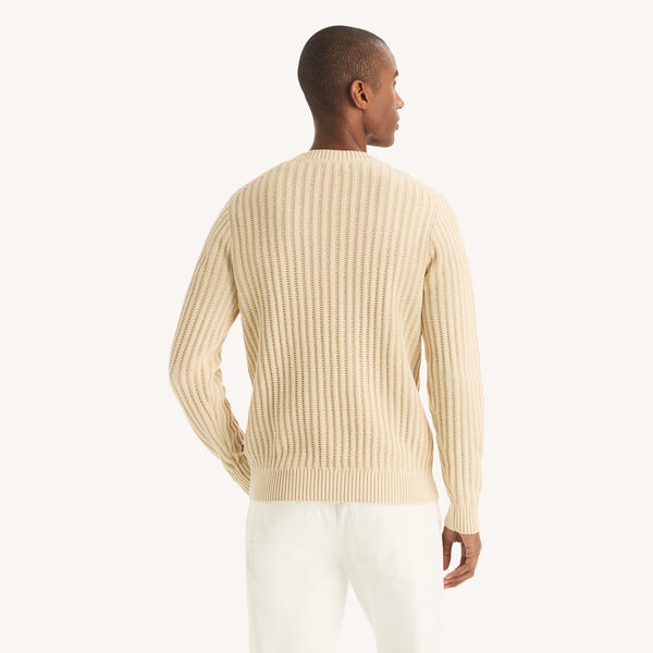 Textured Crewneck Sweater