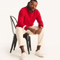 Crewneck Sweater,Tango Red,large