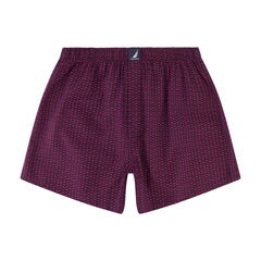 PRINTED WOVEN BOXERS, 3-PACK,Pure Deep Sea Wash,large