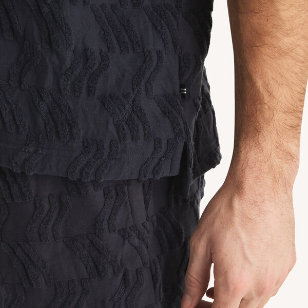 Classic Fit Terry Johnny Collar Polo