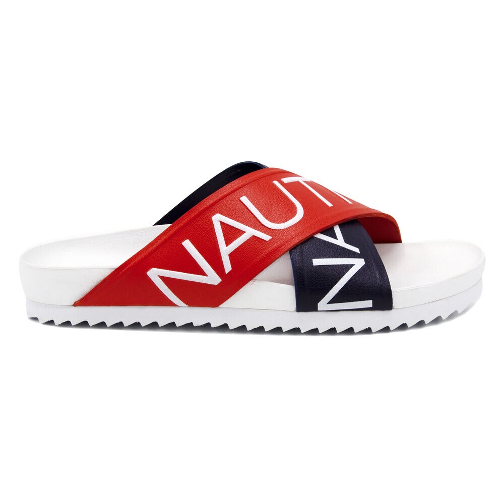 DECK SLIDE SANDAL,Nautica Red,large