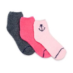 FUZZY MID-CREW SOCKS, 3-PACK,Multi,large