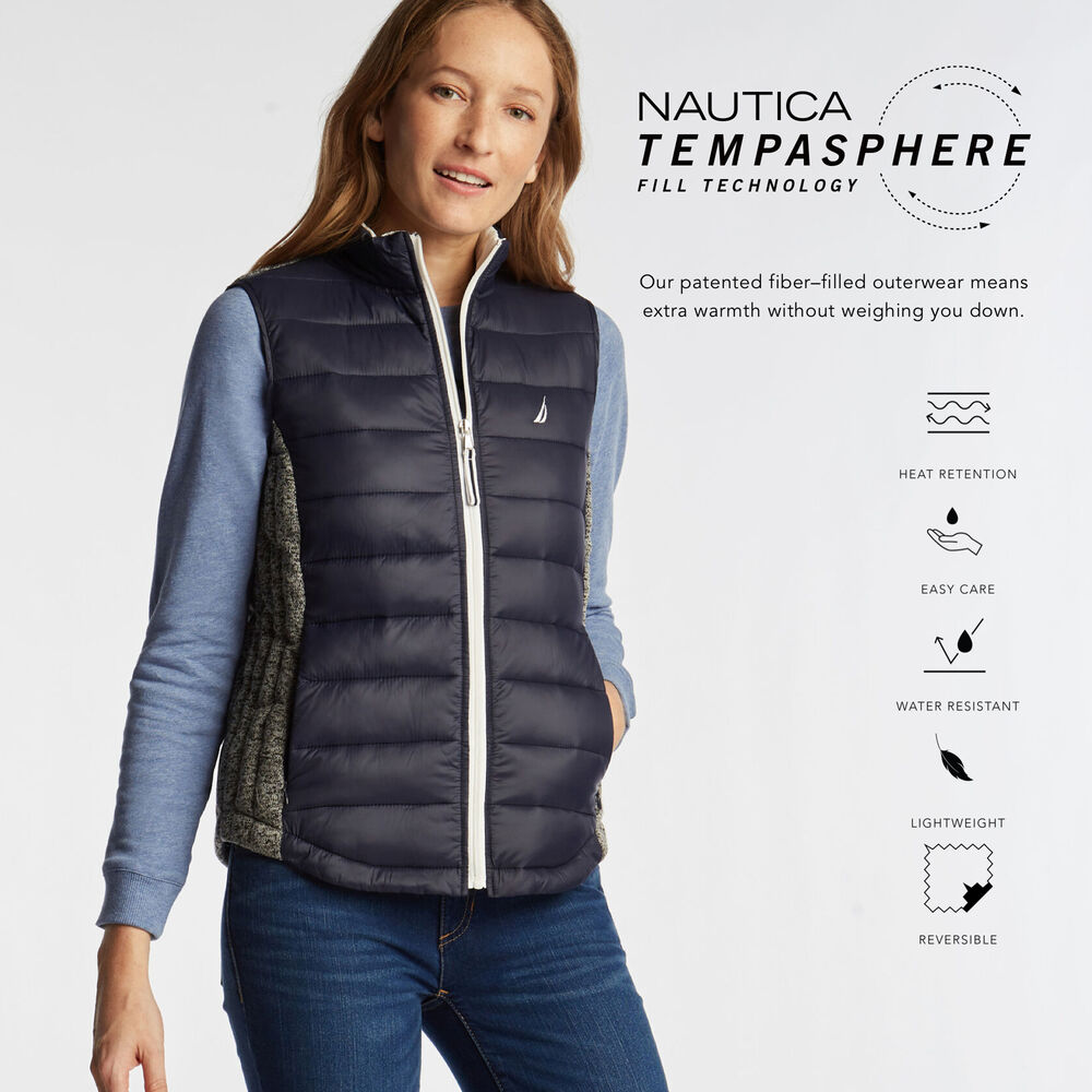 WOMEN'S TEMPASPHERE VEST,Stellar Blue Heather,large