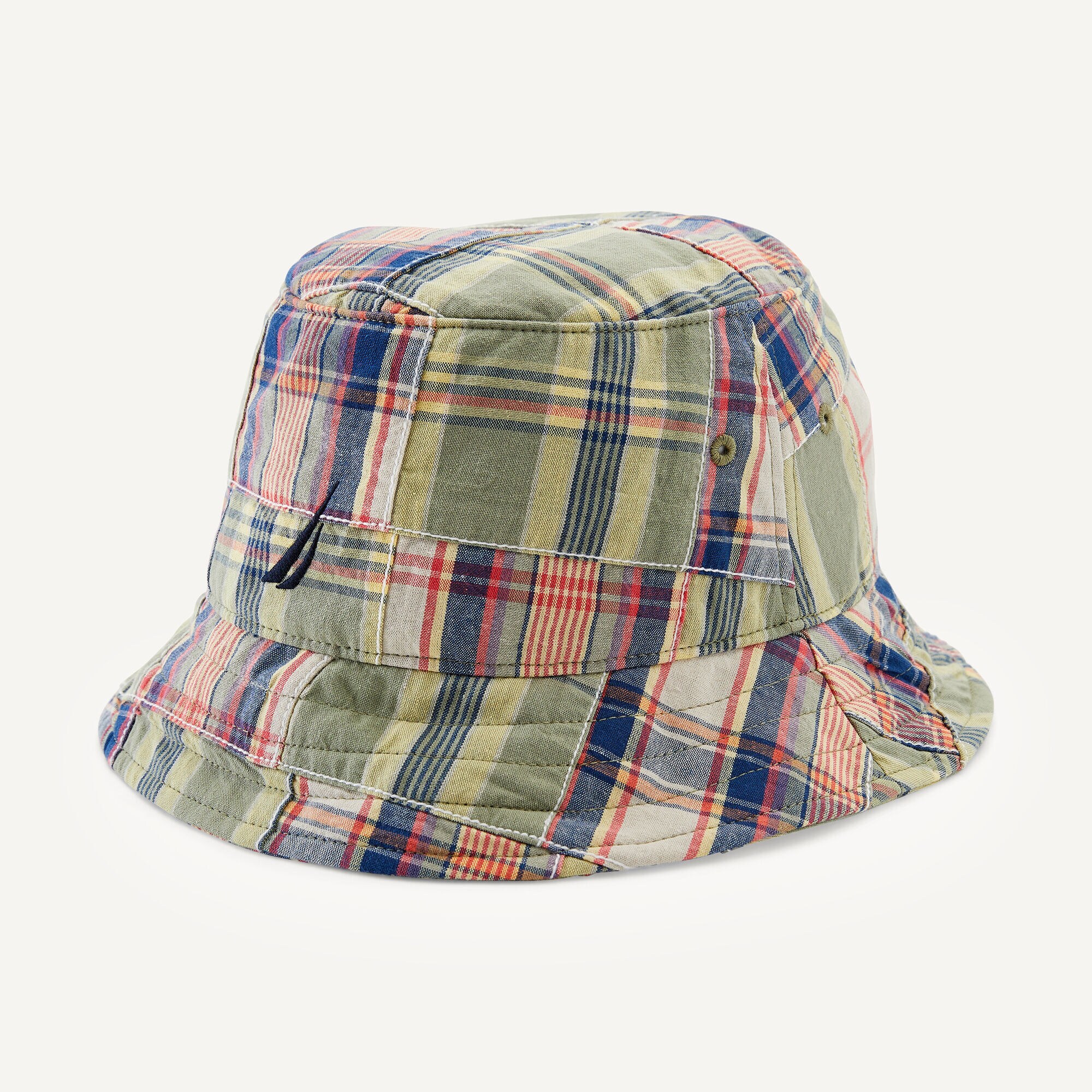 Patchwork Bucket Hat,Water Boy Green,large