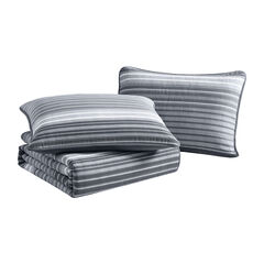 COVESIDE KING REVERSIBLE QUILT AND SHAM SET,Heather,large