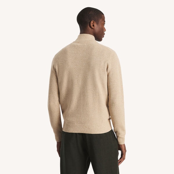 Marled Quarter-Zip Sweater