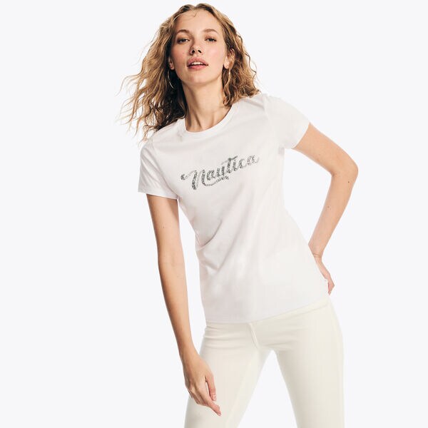 Sequin Logo Graphic T-Shirt
