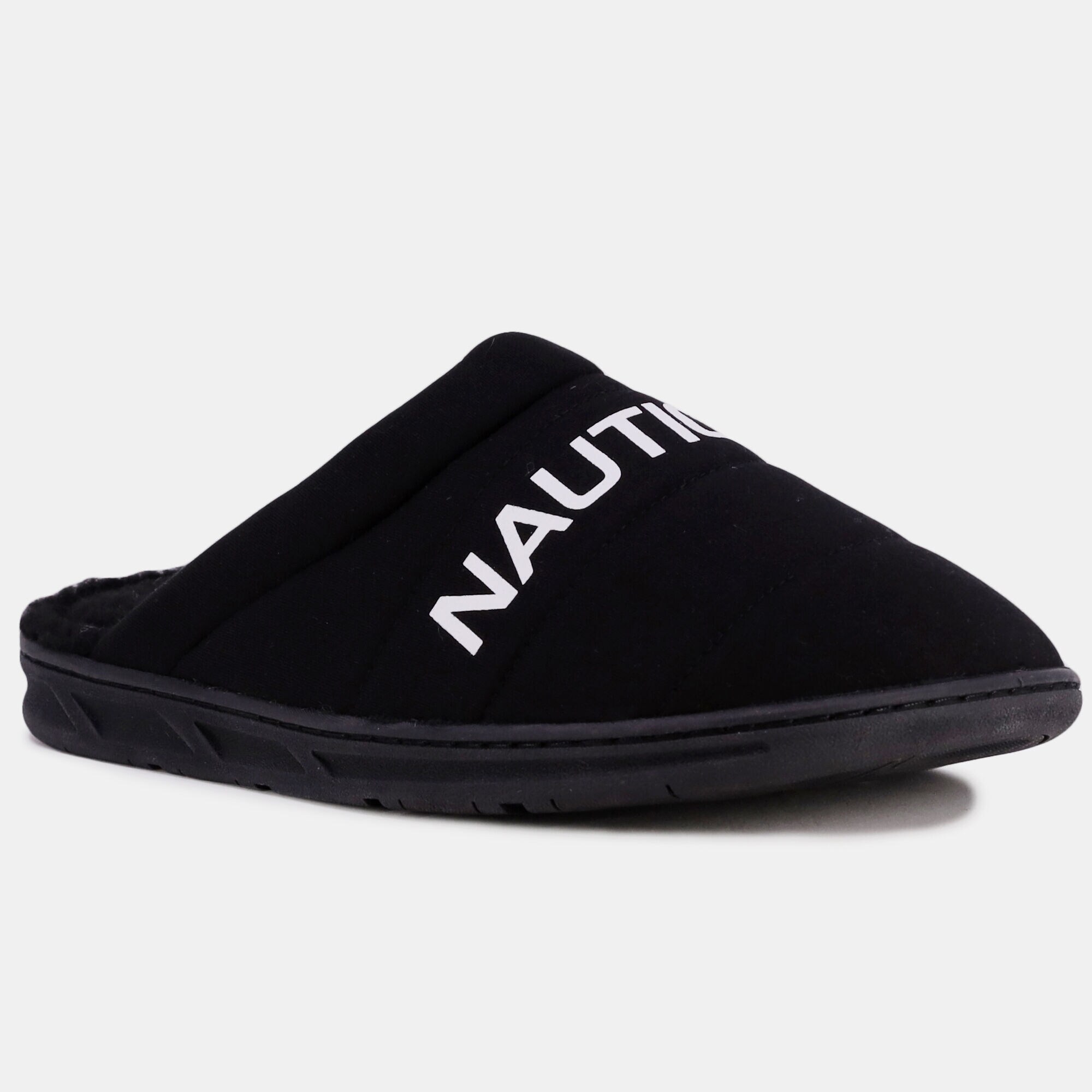 LOGO JERSEY SLIPPER,Black,large
