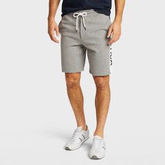 8.5" BRAND ICON KNIT SHORT,Stone Grey Heather,large