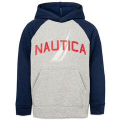 TODDLER BOYS' LOGO GRAPHIC PULLOVER HOODIE (2T-4T),Grey Heather,large