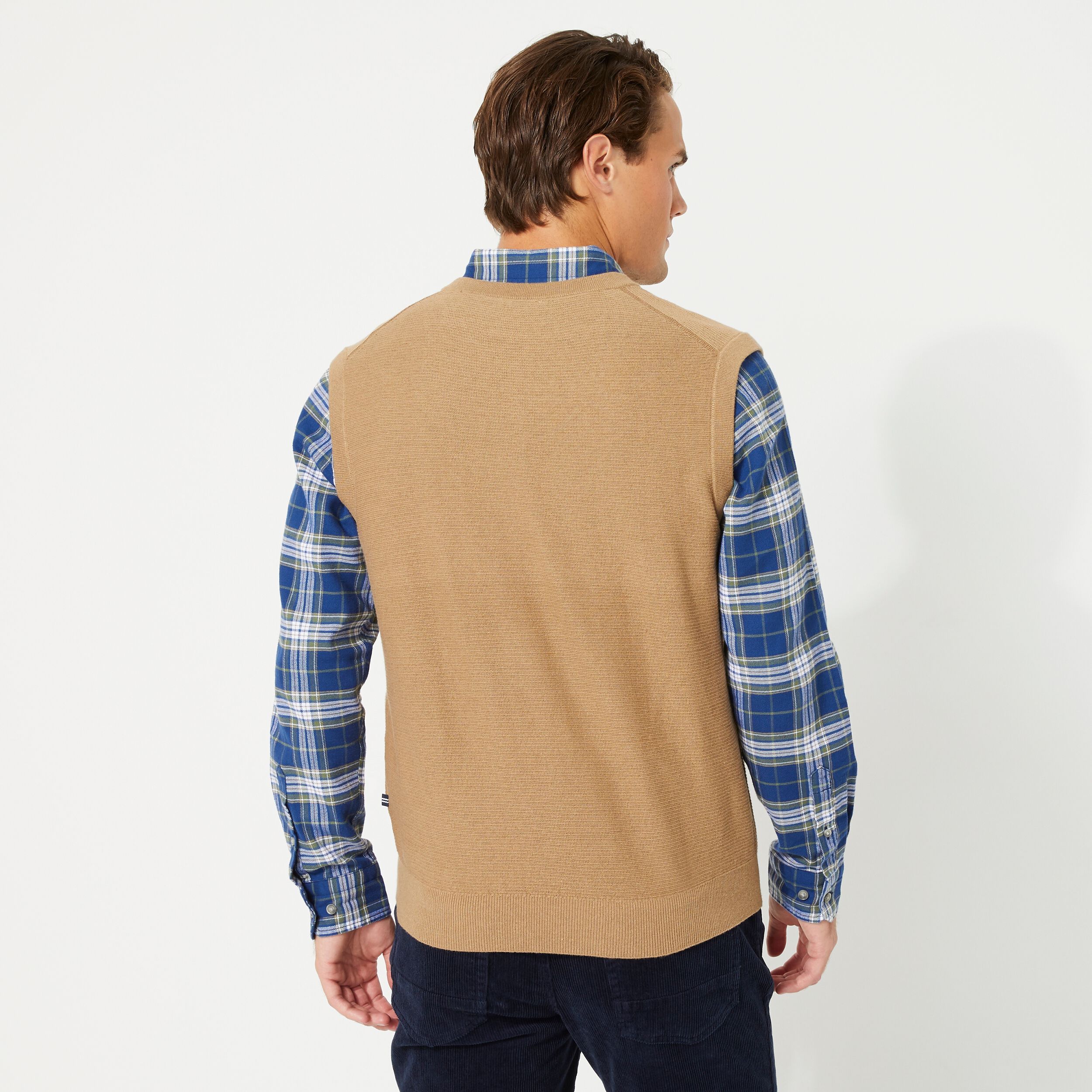 BIG \u0026 TALL NAVTECH V-NECK SWEATER VEST 
