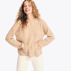 Thermal Pullover Hoodie,Oxford Tan,large