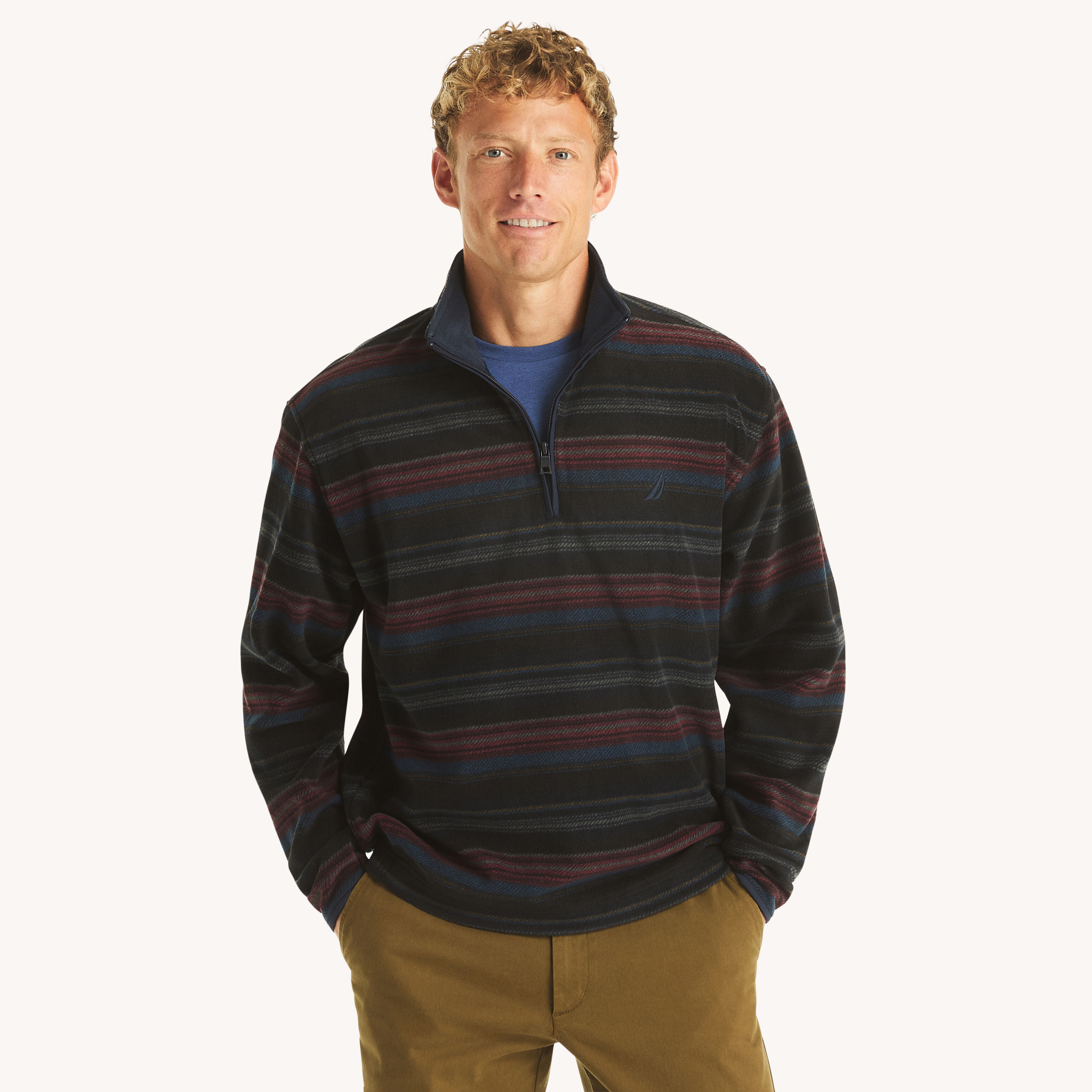 Printed Nautex Fleece Half-Zip Pullover | Nautica