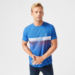 NAVTECH SUSTAINABLY CRAFTED GRAPHIC T-SHIRT,Windsurf Blue,large