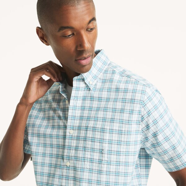 Plaid Short-Sleeve Shirt