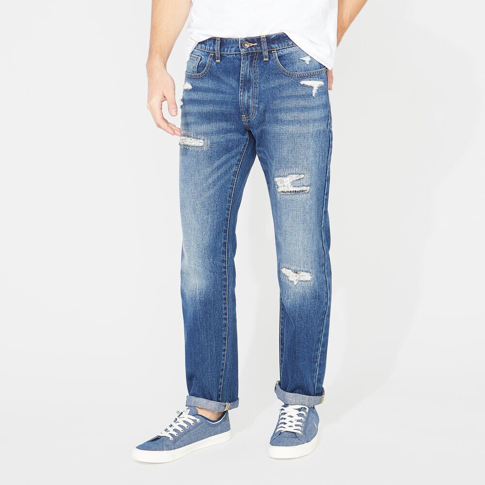 NAUTICA JEANS CO. RELAXED FIT DENIM,Aqua,large